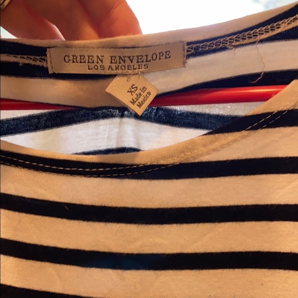 Striped top with fringe - Picture 3 of 3